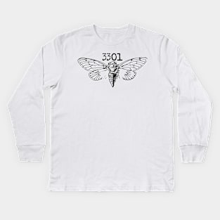 Cicada 3301 Black Design Kids Long Sleeve T-Shirt